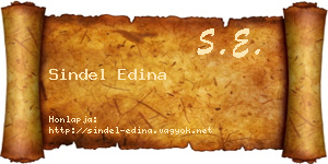 Sindel Edina névjegykártya